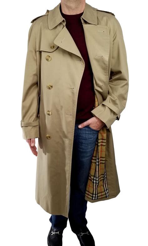 mens burberry mac coat|long overcoat men's burberry.